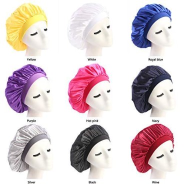beauty YFJH Women's Soft Satin Silk Salon Bonnet N...