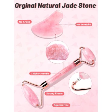 Deciniee Jade Roller and Gua Sha Set - Anti Aging ...