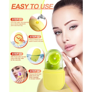 USINMIN Ice Face Roller, Roller for & Eye, Beauty ...