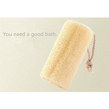 100% Natural Loofah Exfoliating Body Washcloths Sponge Scrubber for Skin Care in Bath, Spa or Shower Pack of 3