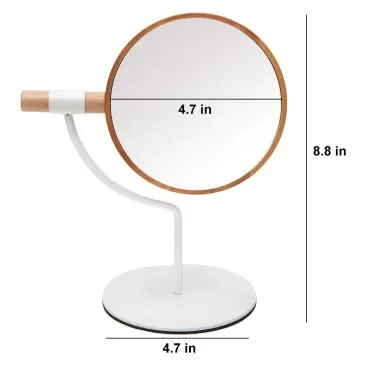 YEAKE Desk Table Mirror with Mental Stand, 3X Magn...