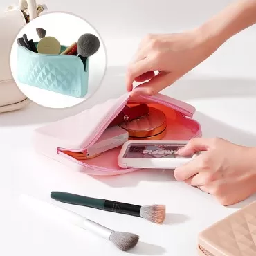 Threningloe Silicone Makeup Brush Storage Bag,Trav...