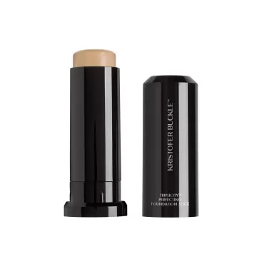 KRISTOFER BUCKLE Triplicity Perfecting Foundation Stick, 0.4 oz. | Primes Skin, Provides Buildable Coverage & Has A Soft-Focus Effect | Medium (Warm)