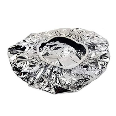 6Pcs Aluminum Foil Baking Oil Hair Caps Waterproof...