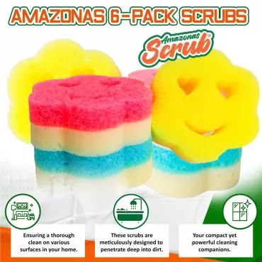 6 Double Side, Amazonas Scrub, Your New Cleaning E...