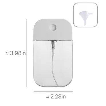 TJaXZQaF 50 ML Portable Card Spray Bottles, Refillable Portable Empty Perfume Atomizer Vials,Suitable for essential oils, perfumes,facial mists, hair mists, small plant mists,4 Pack