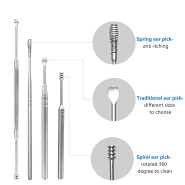 10pcs Pimple Popper Blackhead Remover Tool +Ear Wa...