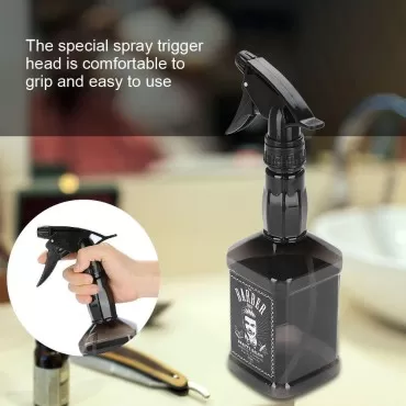Salmue Empty Plastic Atomizer Bottles,650ml Refillable Fine Mist Water Sprayer Empty Trigger Spray Bottle for Essential Oils, Hairstyling, Watering Plants, Showering Pets(Black)