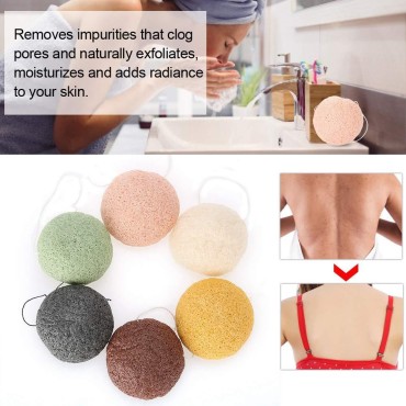 FILFEEL 6 Pieces Konjac Facial Sponge Set, Skin Ca...