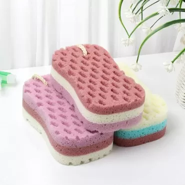 KECUCO 3 Pcs Bath Sponge for Women, Men, Kids, Spo...