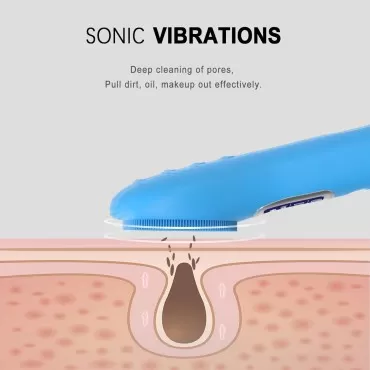 UMICKOO Silicone Face Scrubber Exfoliator, Recharg...