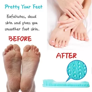 AMELLY Shower Foot Scrubber, Foot Cleaner Non Slip...