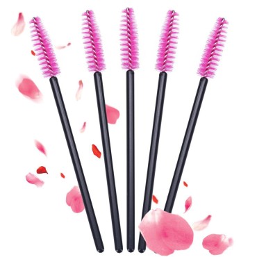 1000 PCS Disposable Eyelash Mascara Brushes Wands Applicator Makeup Brush Tool Kits,Pink