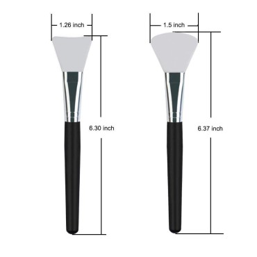 LORMAY 2 Pcs Silicone Face Mask Brush Applicator f...