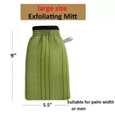 Exfoliating Mitt Body Scrub 4 Pcs,Exfoliating Gloves for Dead Skin,Back Scrubber Shower Exfoliator Gloves Remove Dead Skin