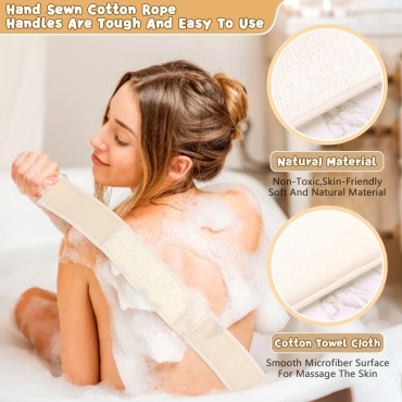 YUXINTOME Loofah Exfoliating Body Scrubber,Natural...