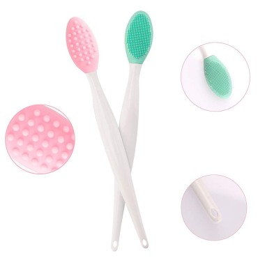 BETURY Lip Brush Tool,Double-Sided Silicone Exfoli...