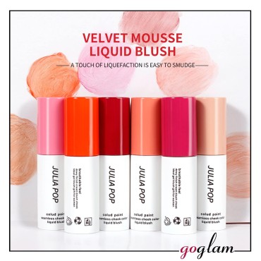 AKARY Velvet Mousse Liquid Blush Makeup for Cheeks...