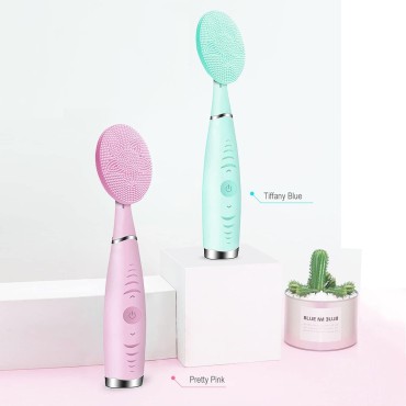 Sonic Facial Cleansing Brush, Lyrzzey Portable Han...