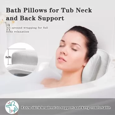 Full Body Bath Pillow, Spa Bath Pillows for Tub Ne...