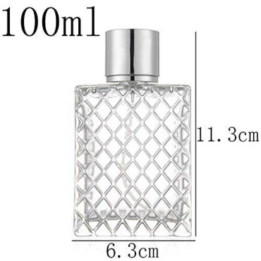 1PCS 100ml/3.4Oz Clear Glass Fine Mist Atomizer,Po...