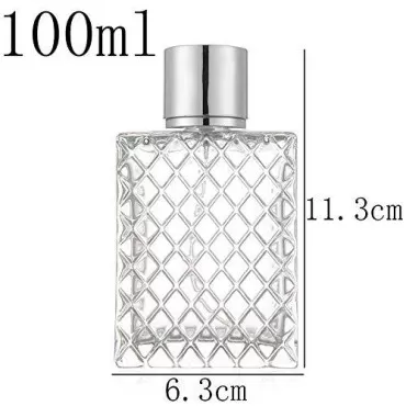 1PCS 100ml/3.4Oz Clear Glass Fine Mist Atomizer,Po...