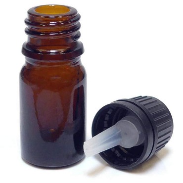 12 Pack 5ml Glass Essential Oil Bottle With Euro D...
