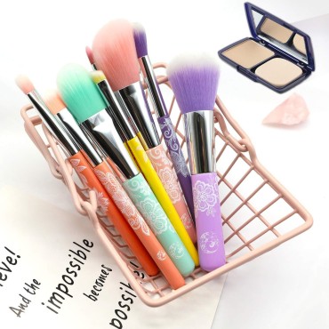 ENERGY Colorful Rainbow Makeup Powder Brushes Set ...