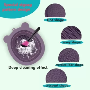 Sopfai Brush Cleaning Mat,Makeup Brush Cleaner Mat...