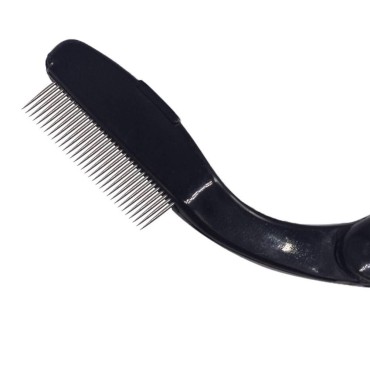 1 Pcs Foldable Stainless Steel Teeth Lash Comb Eyebrow Shaper Mascara Comb Eyebrow Comb Makeup Tools(Black) by ASTRQLE