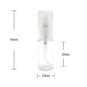 12Pcs Empty Refillable Clear Plastic Essential Oil...