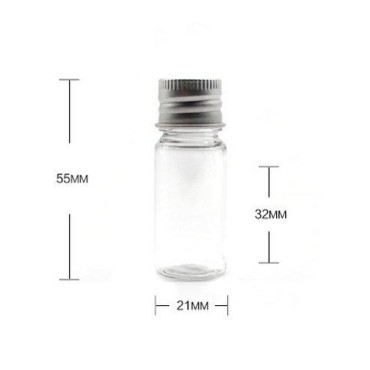 12Pcs 10ml/20ml Empty Refillable Clear Plastic Bot...