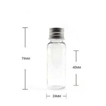 12Pcs 10ml/20ml Empty Refillable Clear Plastic Bot...