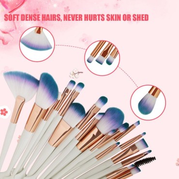 Makeup Brush Set, Professional Shell Brush Kit Pow...