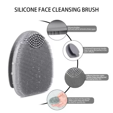 REVEX Silicone Face Scrubber,Soft Silicone Facial ...