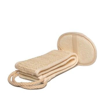 Nara Loofah (lufa) Sponge Set : one face Sponge, o...