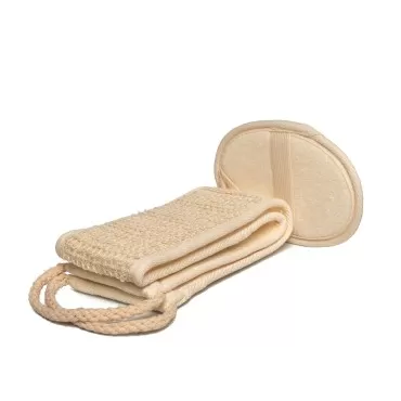 Nara Loofah (lufa) Sponge Set : one face Sponge, o...