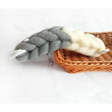 Generic MiaFabs 4 Pack Long Stretch Back and Body Scrubber Bath Shower Sponge Exfoliating Loofah for Women Men Colors (1Coffee +1Green+1 Pink+1Grey, Grey, Green, Pink, Coffee