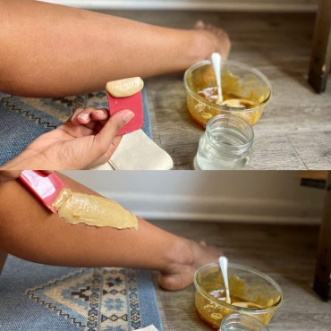 KANDAKA BEAUTY Sugar Waxing Kit Sugar Waxing Applicator Waxing Strips Brazilian Wax Kit For Women Wax Kit For Hair Removal Sugar Wax Kit For Hair Removal