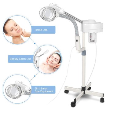 2 in 1 Facial Steamer with 5X Magnifying Lamp, Mul...
