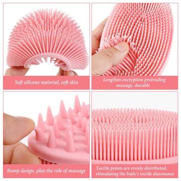 2 Pieces Exfoliating Silicone Body Scrubber, 2 in ...