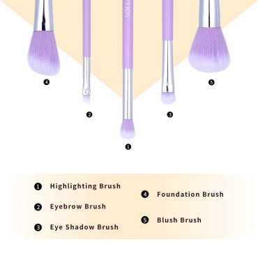 Synthetic Makeup Brushes Set wish Case Professiona...