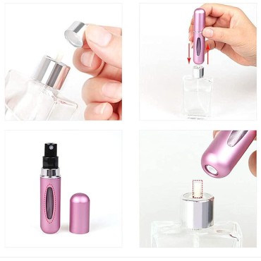 RUITASA Portable Mini Refillable Perfume Atomizer Bottle ,5ml Atomizer Perfume Bottle ,Perfume Atomizer Refillable Travel ( 2Pcs)