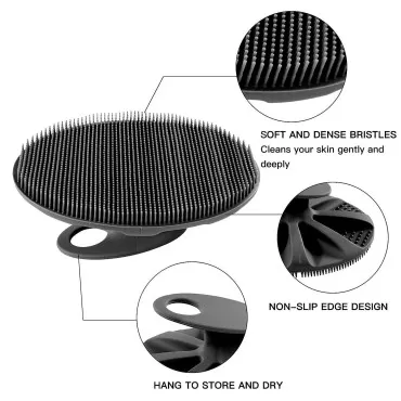 INNERNEED Soft Silicone Body Scrubber Handheld Sho...
