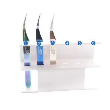 Mekupeu 6 Holes Acrylic Tweezers Holder Eyelash Ex...