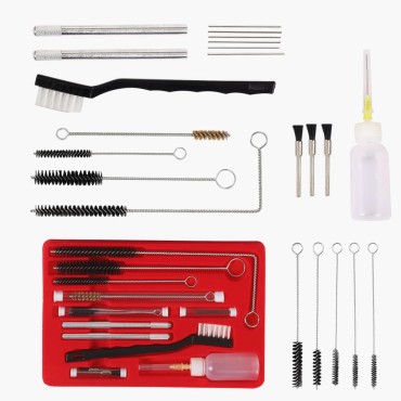 17pcs Spray Gun Cleaning Kit Mini Brushes & Needle...
