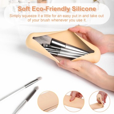 Silicon Makeup Brush Holder?Travel and Portable Co...