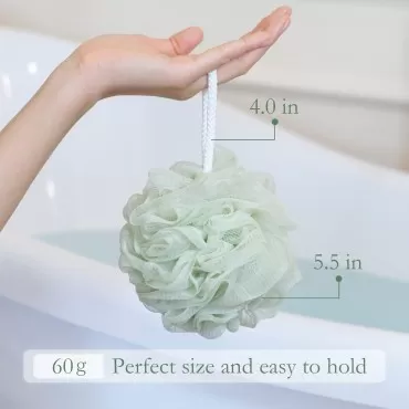 YHDD Shower Loofah Sponge Pouf, 60g Exfoliating Bo...