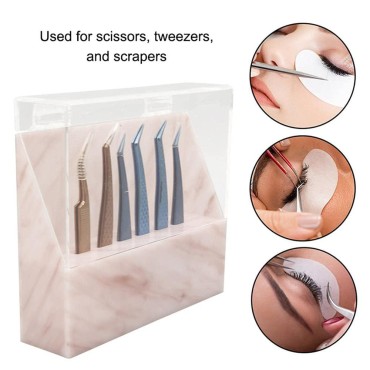 LIXIMMAZN Dust-proof Tweezers Holder Lash Extensio...