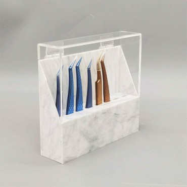 LIXIMMAZN 8 Holes Tweezers Holder, Acrylic Rack St...